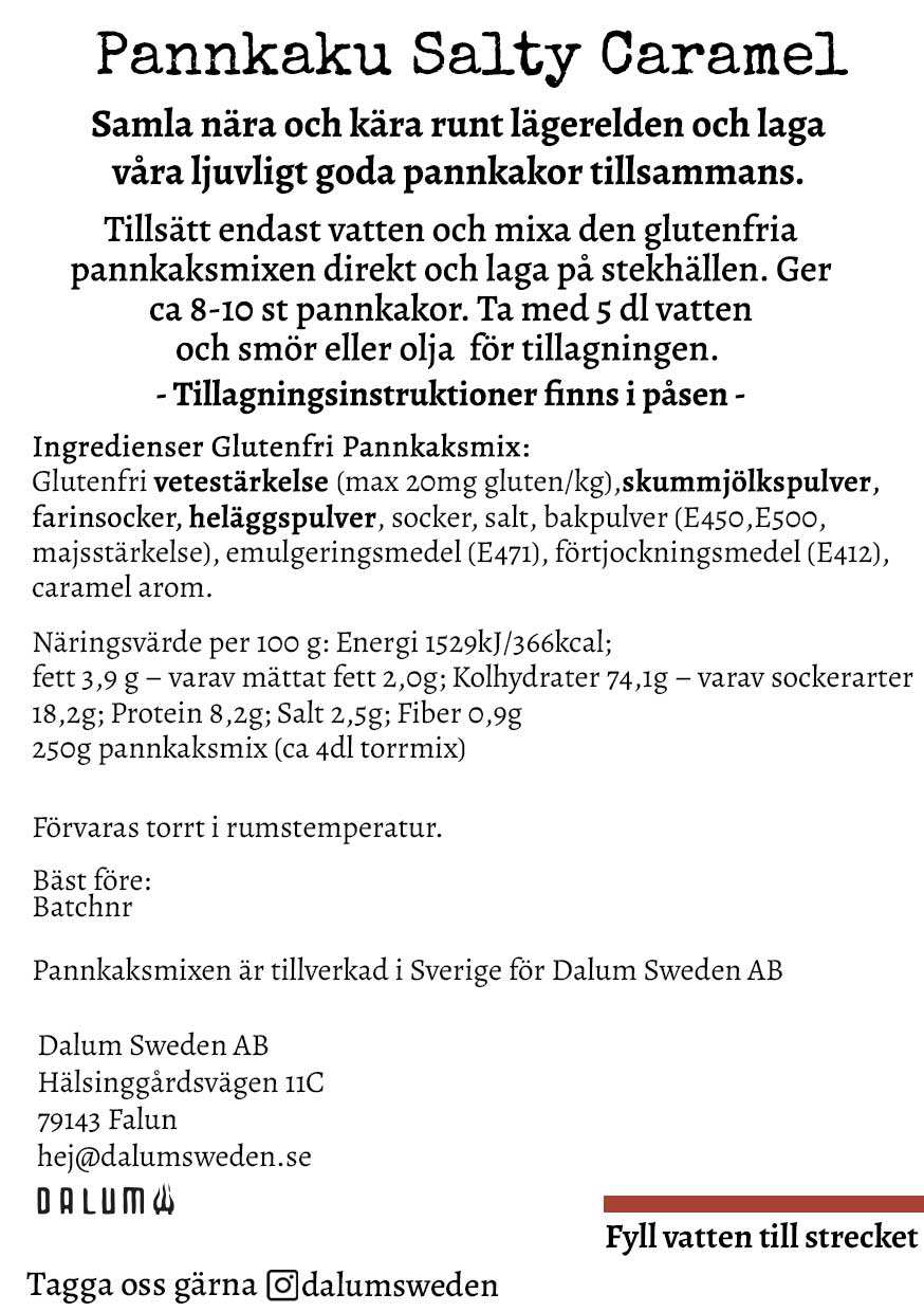 Friluftsmat Pannkaku